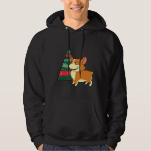 Corgi Christmas Tree   Hoodie