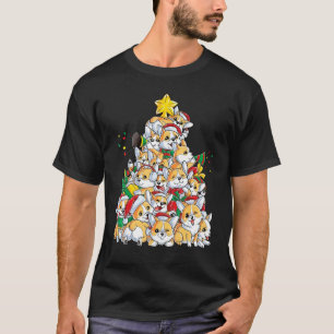 Corgi Christmas Tree Merry Christmas T-Shirt