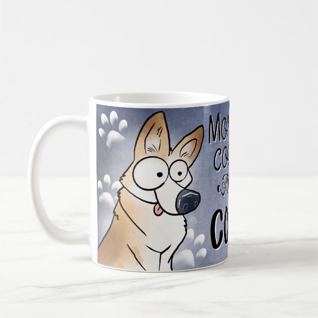 Corgi Coffee Lover Mug (Left)