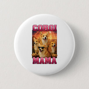 Corgi Copy Copy 6 Cm Round Badge