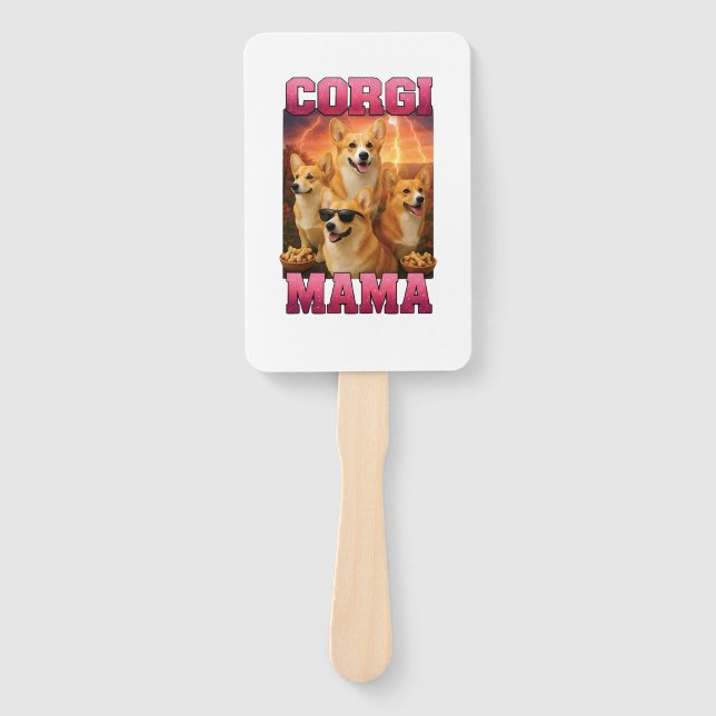 Corgi Copy Copy Hand Fan (Front)