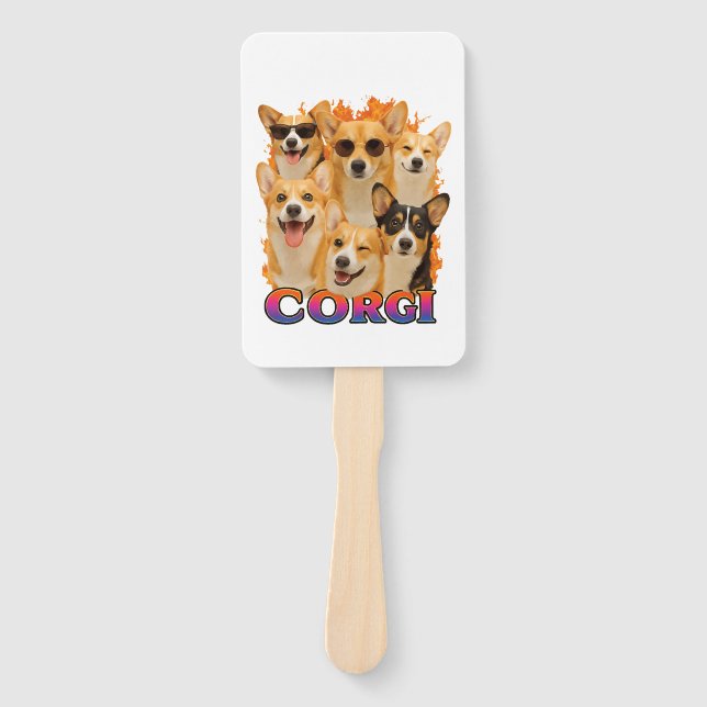 Corgi Copy Hand Fan (Front)