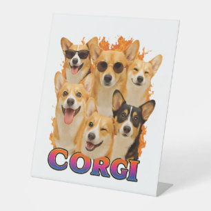 Corgi Copy Pedestal Sign