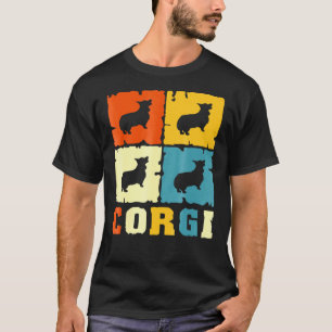 Corgi Corgi Dog Vintage Retro For Men Women T-Shirt