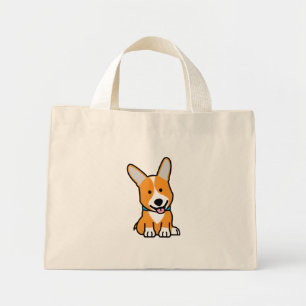 Corgi Corgis dog puppy doggy happy Pembroke Welsh Mini Tote Bag