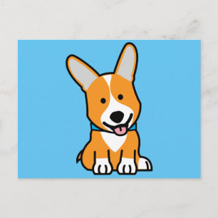 Corgi Corgis dog puppy doggy happy Pembroke Welsh Postcard