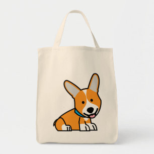 Corgi Corgis dog puppy doggy happy Pembroke Welsh Tote Bag