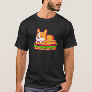 Corgi Cute Dog Sandwich T-Shirt