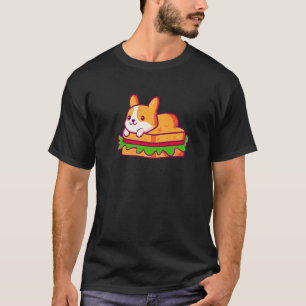 Corgi Cute Dog Sandwich T-Shirt