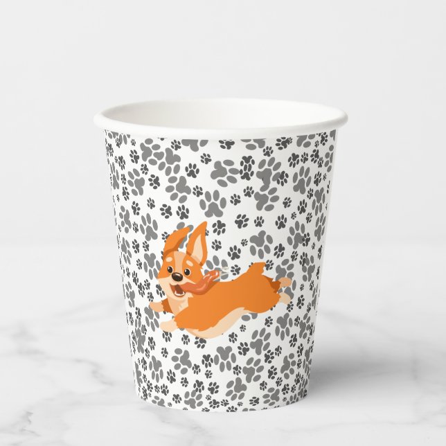 Corgi Cute Paper Cups (Front)