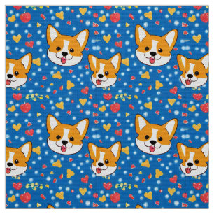 corgi cuteness fabric
