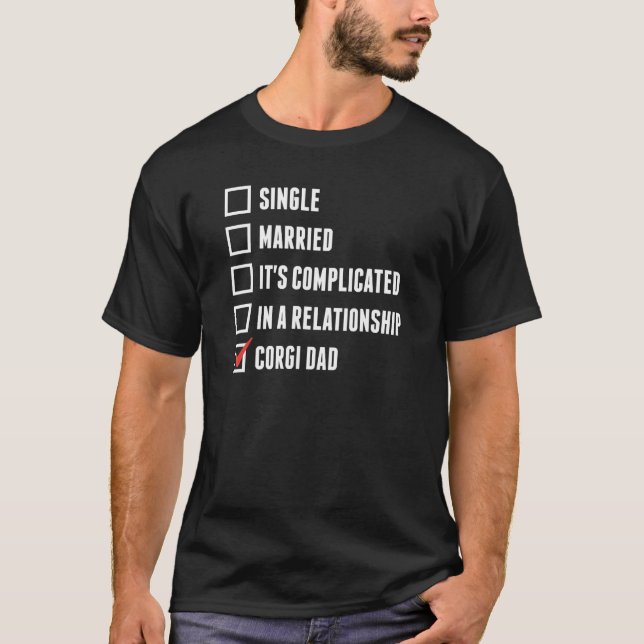Corgi Dad Dog Father T-Shirt (Front)