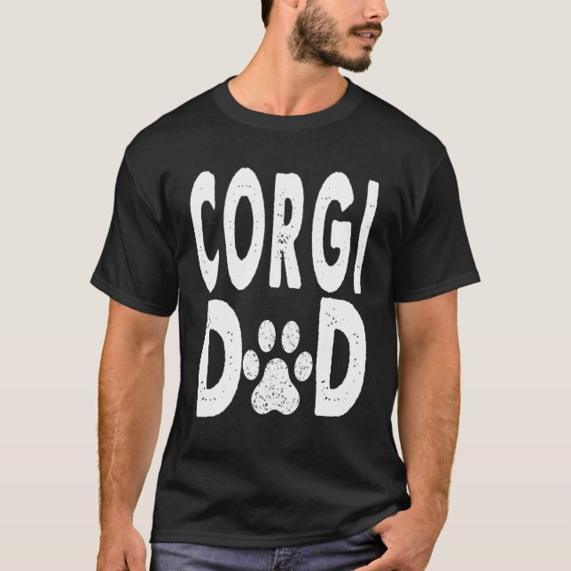 Corgi Dad Dog Owner T-Shirt (Front)