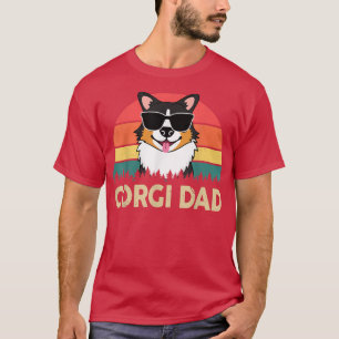 Corgi Dad Pembroke Welsh Tricolor Corgi Gifts for T-Shirt
