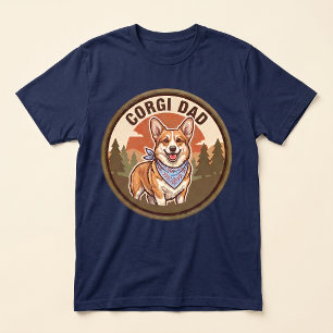 Corgi Dad Tri-blend Tee Welsh Corgi Dog Dad Gift