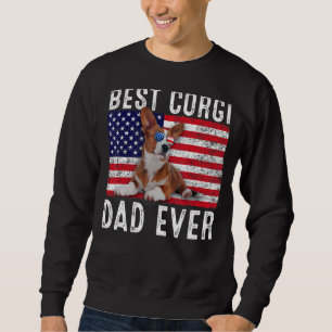Corgi Dad Usa American Flag Corgi Dog Owner 1 Sweatshirt