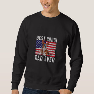 Corgi Dad Usa American Flag Corgi Dog Owner Sweatshirt