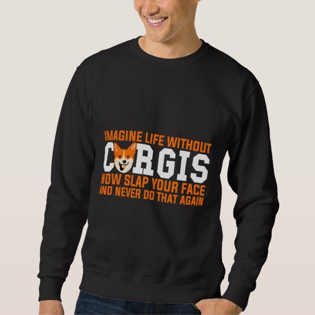 Corgi Dog  1042 Sweatshirt (Front)