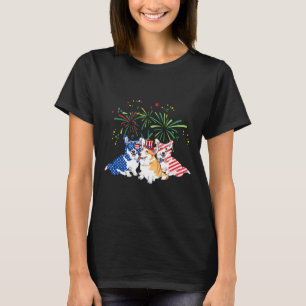 Corgi Dog 4th Of July T American Flag For Corgi T-Shirt