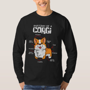 Corgi Dog Anatomy Of The Corgi T-Shirt