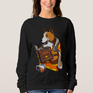 Corgi Dog Book Sweatshirt