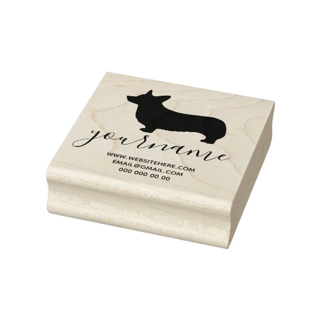 Corgi Dog Breed Canine Kennel Rubber Stamp (Stamp)