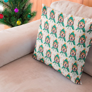 Corgi Dog Breed Christmas Cushion