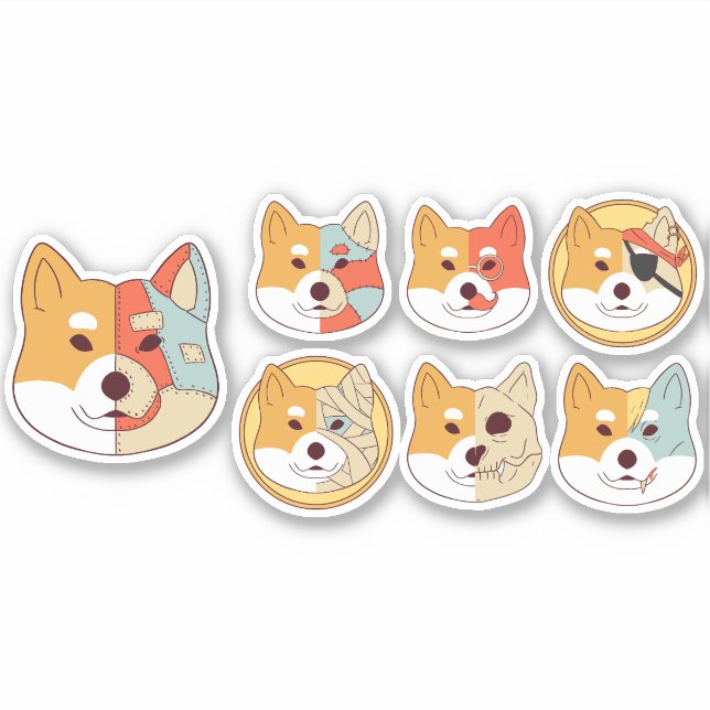 CORGI DOG CHARACTER SET (Front)