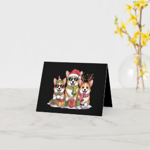 Corgi Dog Christmas Mum Dog Lover Holiday Gift Card