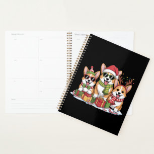 Corgi Dog Christmas Mum Dog Lover Holiday Gift Planner