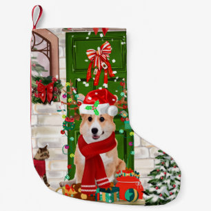corgi Dog Christmas Small Christmas Stocking