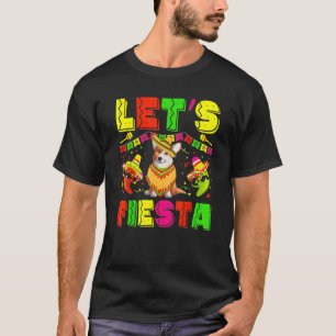 Corgi Dog Cinco De Mayo Costume Lets Fiesta Squad T-Shirt