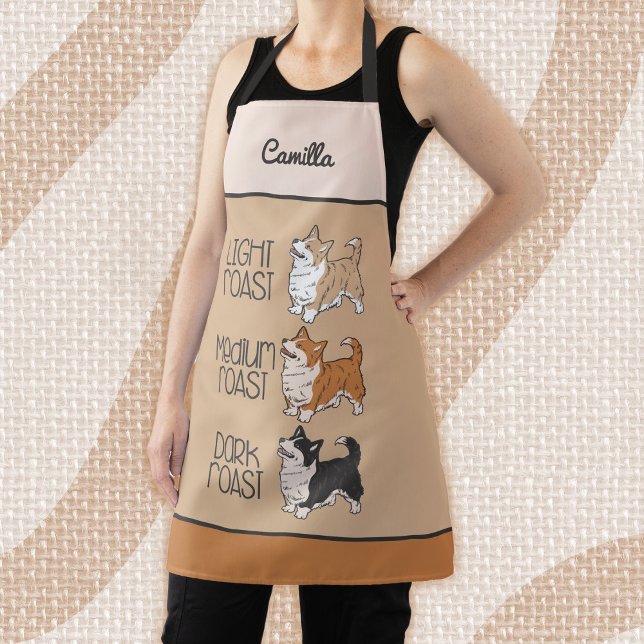Corgi Dog & Coffee Apron (Creator Uploaded)