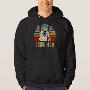 Corgi Dog Corgis Best Dog Mum Ever Retro Sunset Be Hoodie