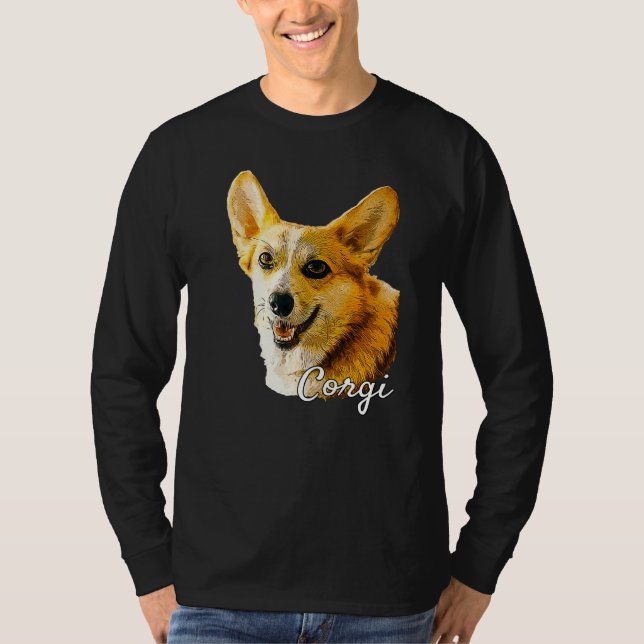 Corgi Dog  Cute Corgy Puppy Owner T-Shirt (Front)