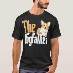 Corgi Dog Dad Dogfather Dogs Daddy Father T-Shirt