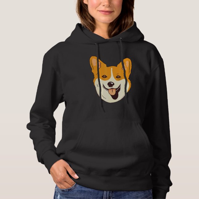 Corgi Dog  Dogs Owners Hoodie (Front)