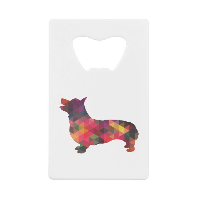 Corgi Dog Geometric Pattern Silhouette Multi (Front)