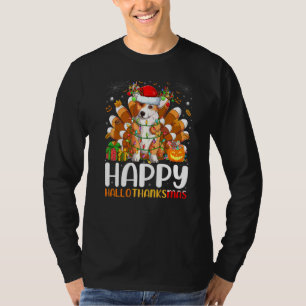 Corgi Dog  Halloween Christmas Happy Hallothanksma T-Shirt