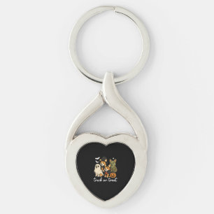 Corgi Dog Halloween Costume Spooky Key Ring