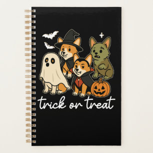 Corgi Dog Halloween Costume Spooky Planner