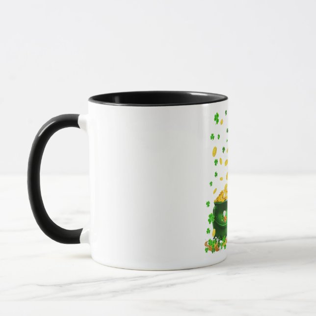 Corgi Dog Happy St. Patricks Day Mug (Left)