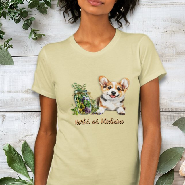 Corgi Dog Herbs as Medicine T-Shirt (Creator Uploaded)
