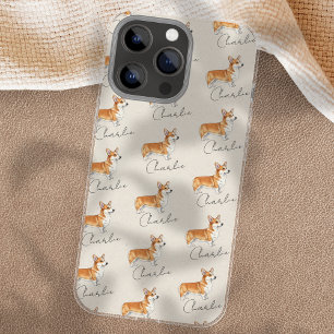 Corgi Dog Illustration Watercolor iPhone 16 Pro Max Case