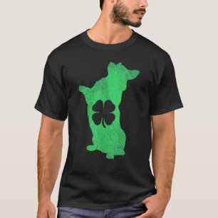 Corgi Dog Irish Shamrock St Patricks Day Saint Pad T-Shirt