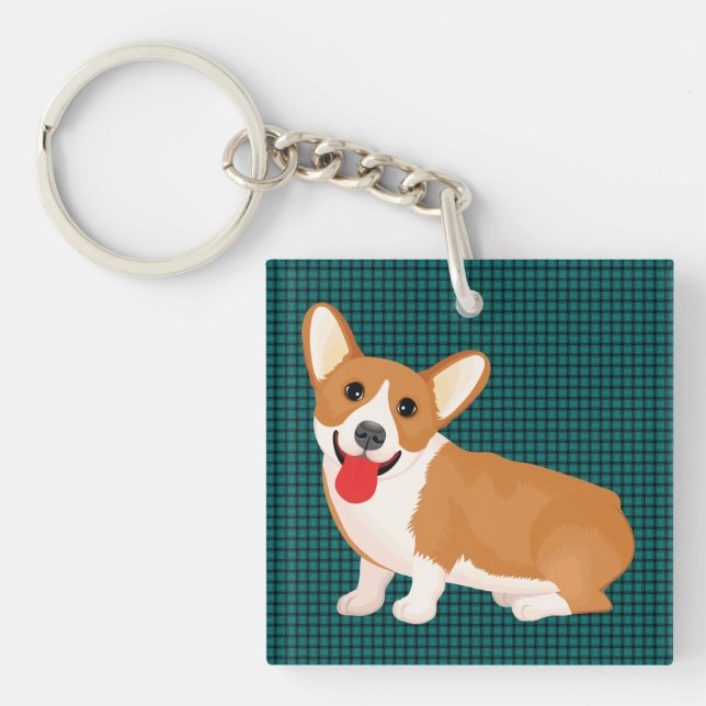 corgi dog key ring (Front)