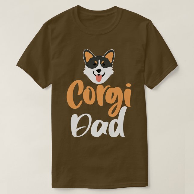 Corgi Dog Lover Tee Black Tri Colour Pembroke Corg (Design Front)