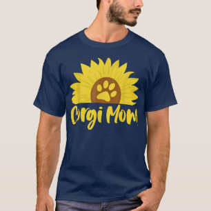 Corgi Dog LoverSunflower Paw Pet Dog Lover Owner  T-Shirt