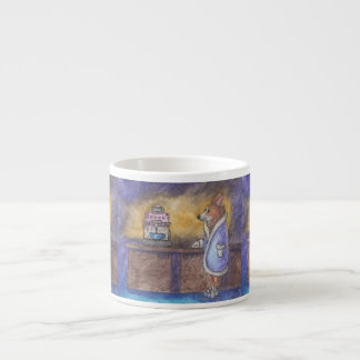 Corgi Dog, Making the Morning Coffee Espresso Cup