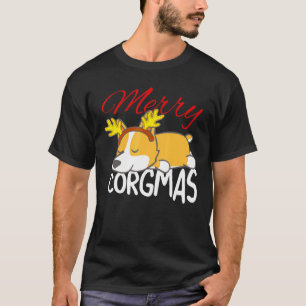 Corgi Dog Merry Corgmas Christmas T-Shirt
